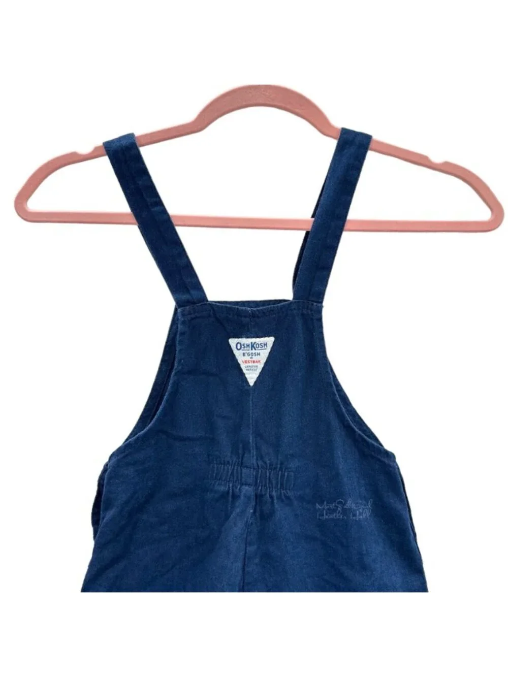 OshKosh b'gosh Vintage 1980's USA Union Made Vestbak Jumper Dress Size 6X